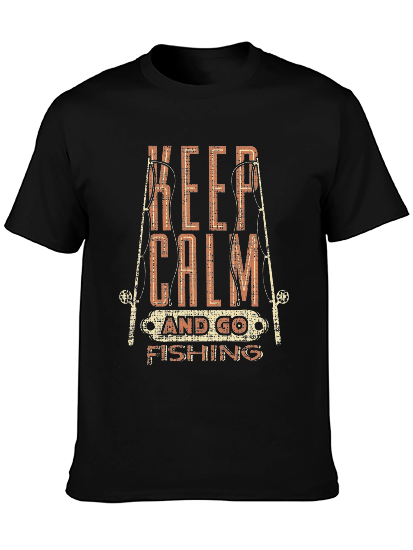Keep Calm & Go Fishing Graphic T-Shirt