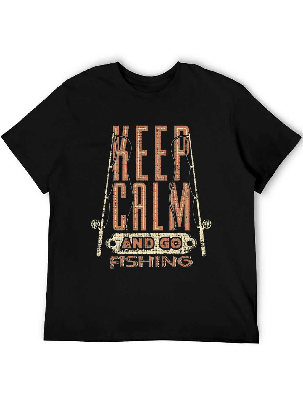 Keep Calm & Go Fishing Graphic T-Shirt