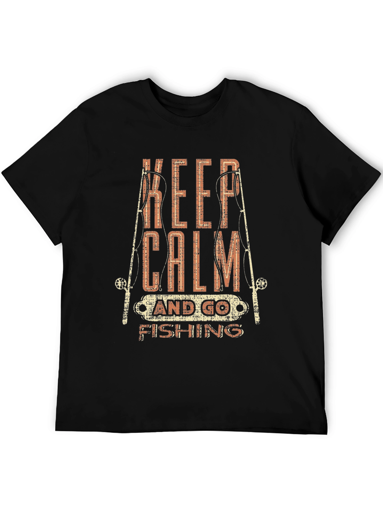 Keep Calm & Go Fishing Graphic T-Shirt