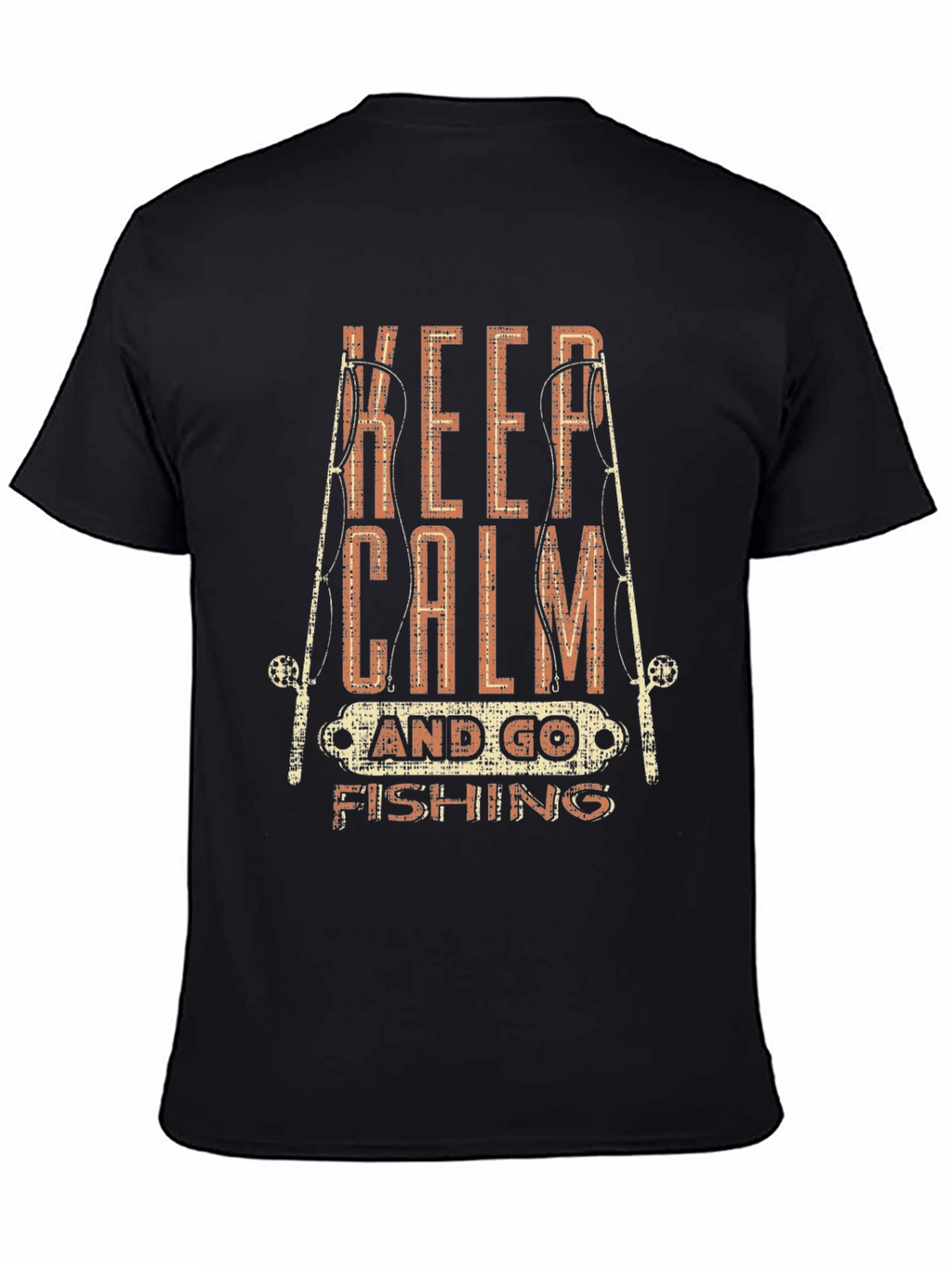 Keep Calm & Go Fishing Graphic T-Shirt