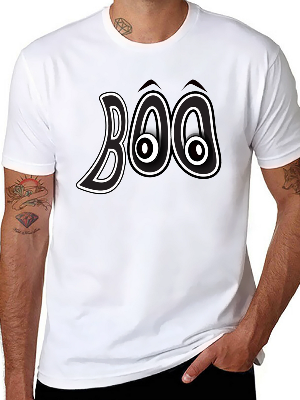 Boo Halloween Graphic T-Shirt - Spooky Season Apparel