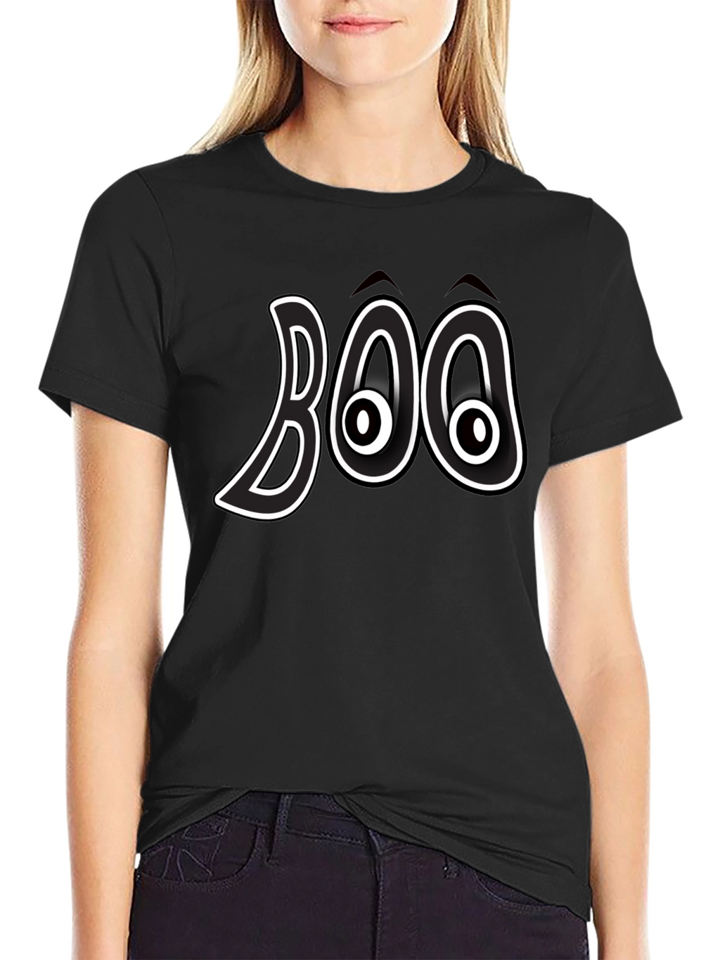 Boo Halloween Graphic T-Shirt - Spooky Season Apparel