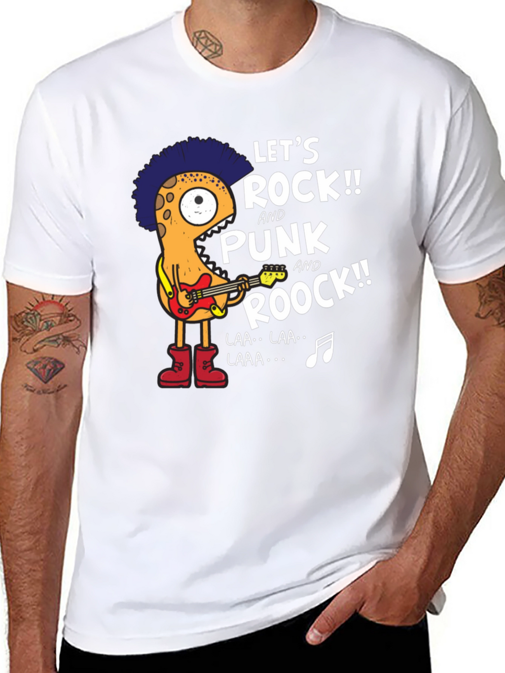 Lets Rock Punk Graphic T-Shirt