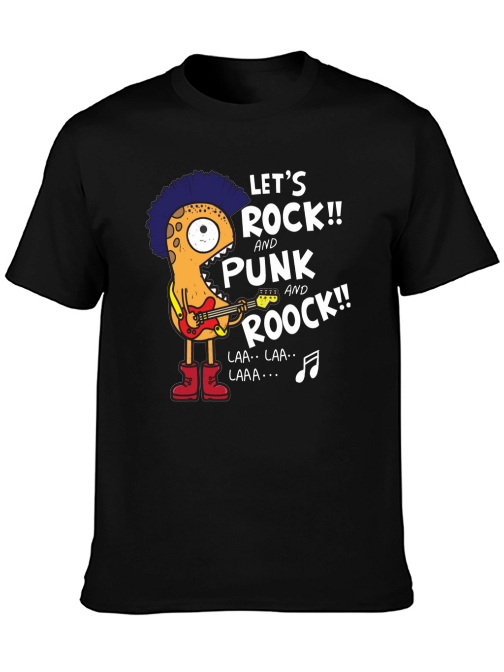 Lets Rock Punk Graphic T-Shirt