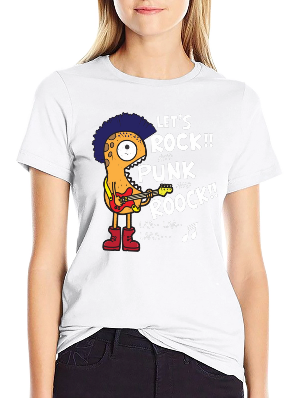 Lets Rock Punk Graphic T-Shirt
