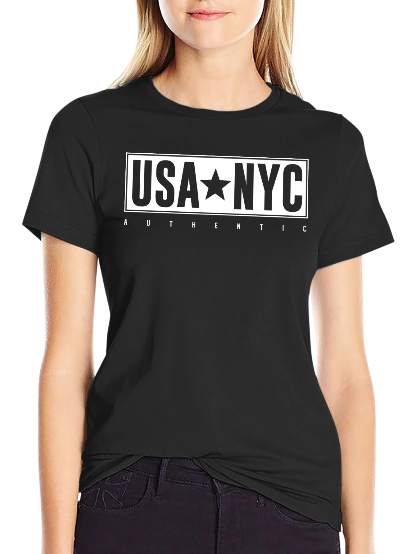 USA Star NYC Authentic Graphic T-Shirt