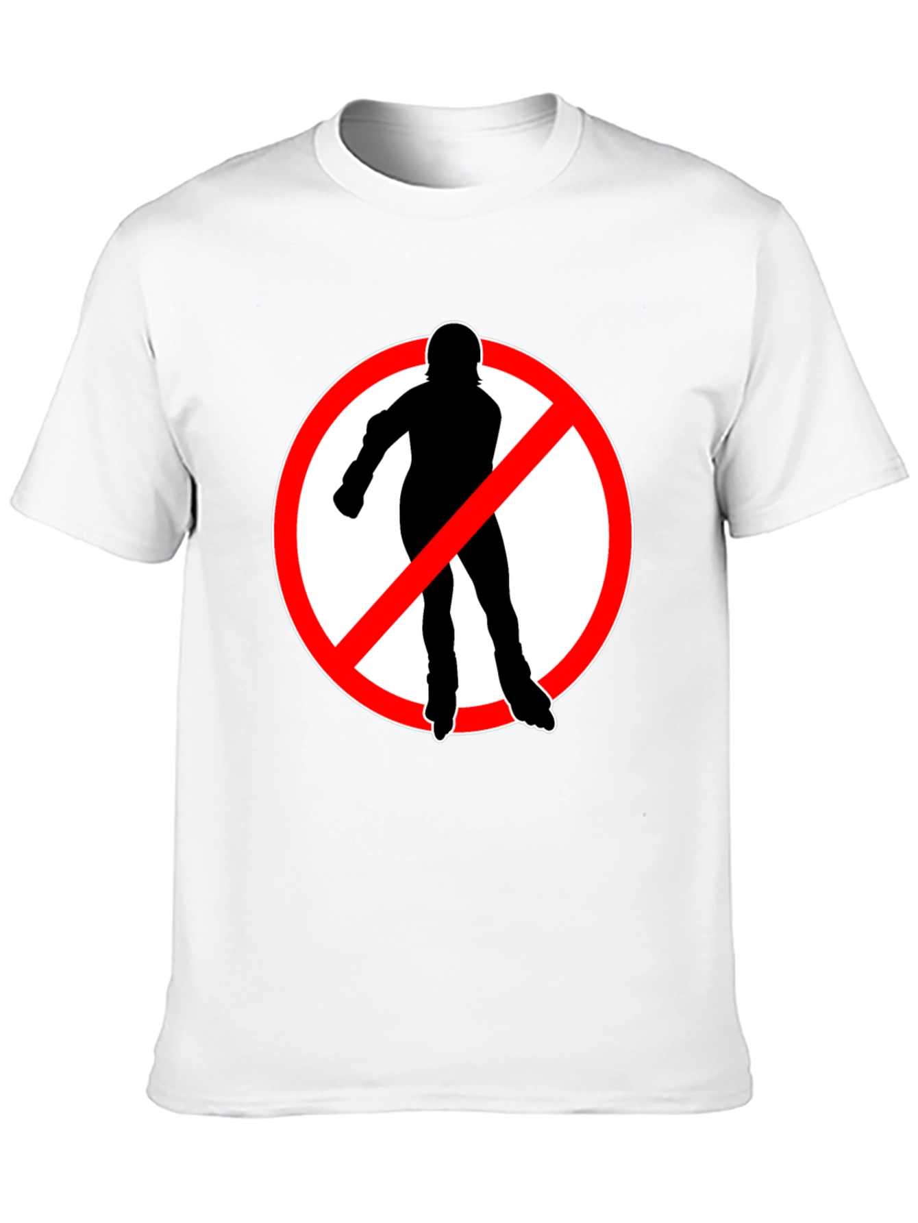 No Rollerblades T-Shirt - Black Cotton Tee