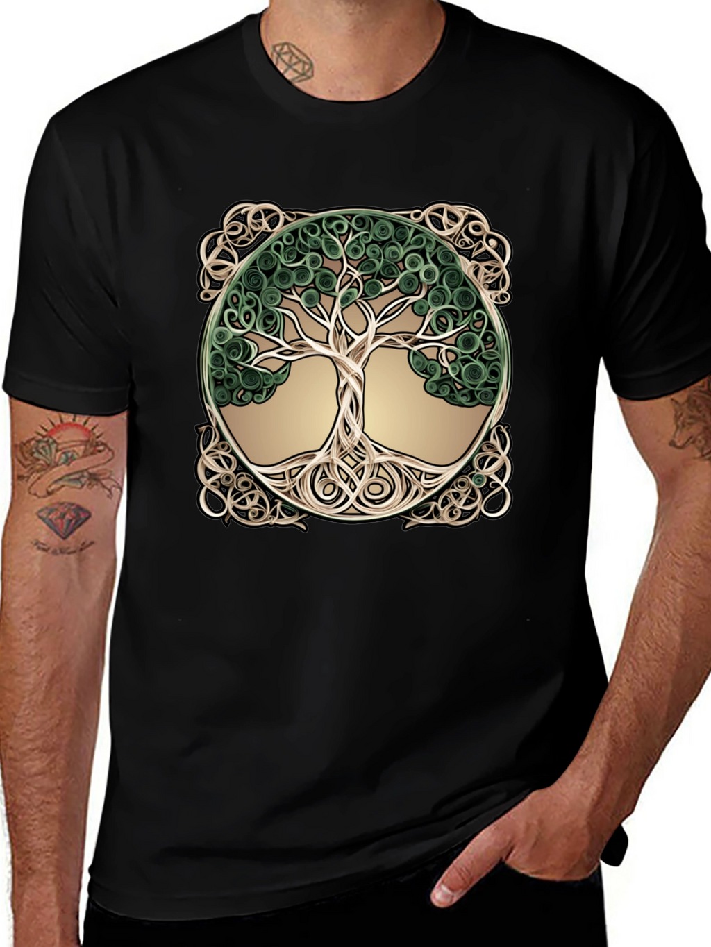 Celtic Tree of Life Graphic T-Shirt