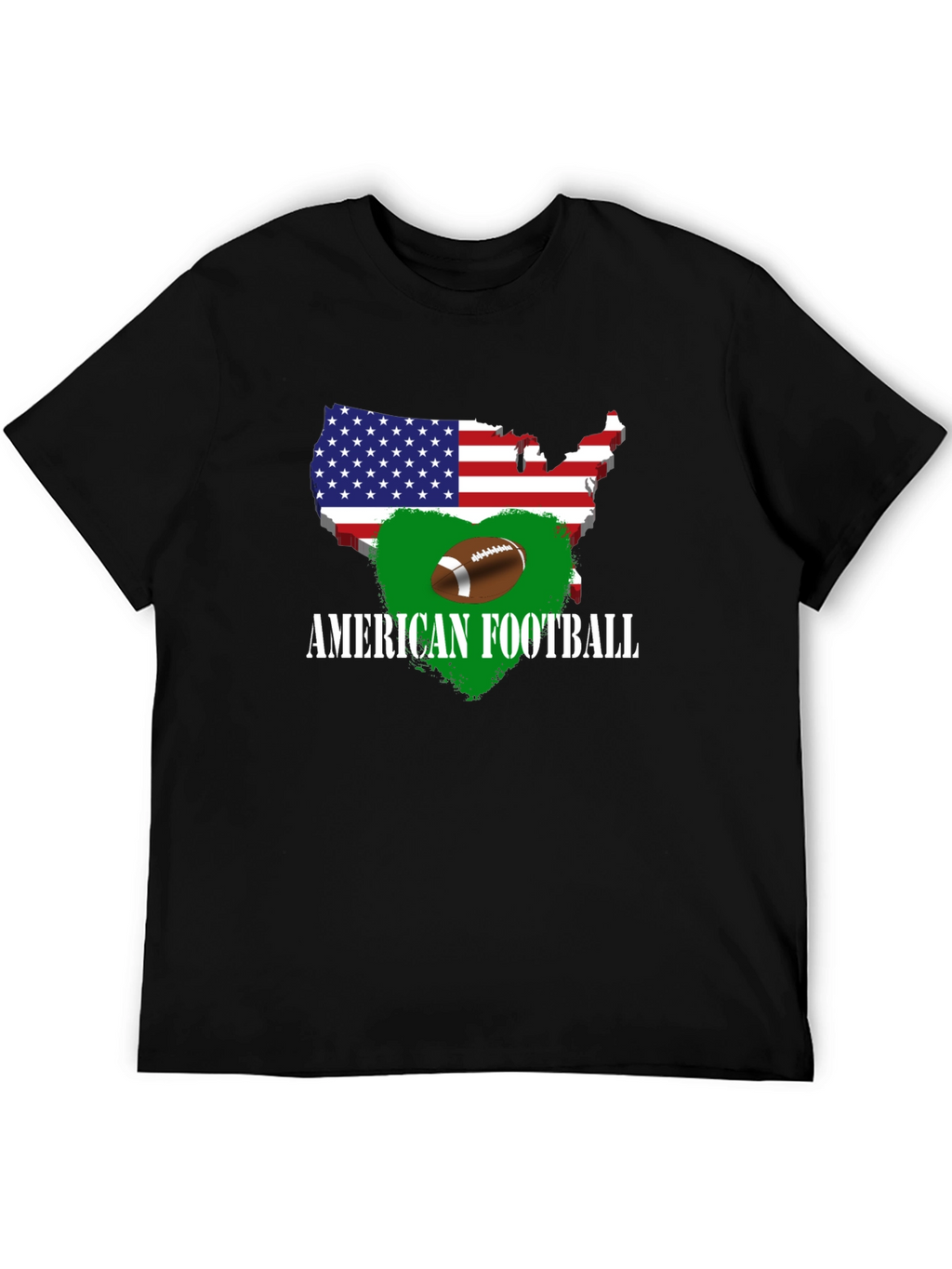 American Football USA Map T-Shirt