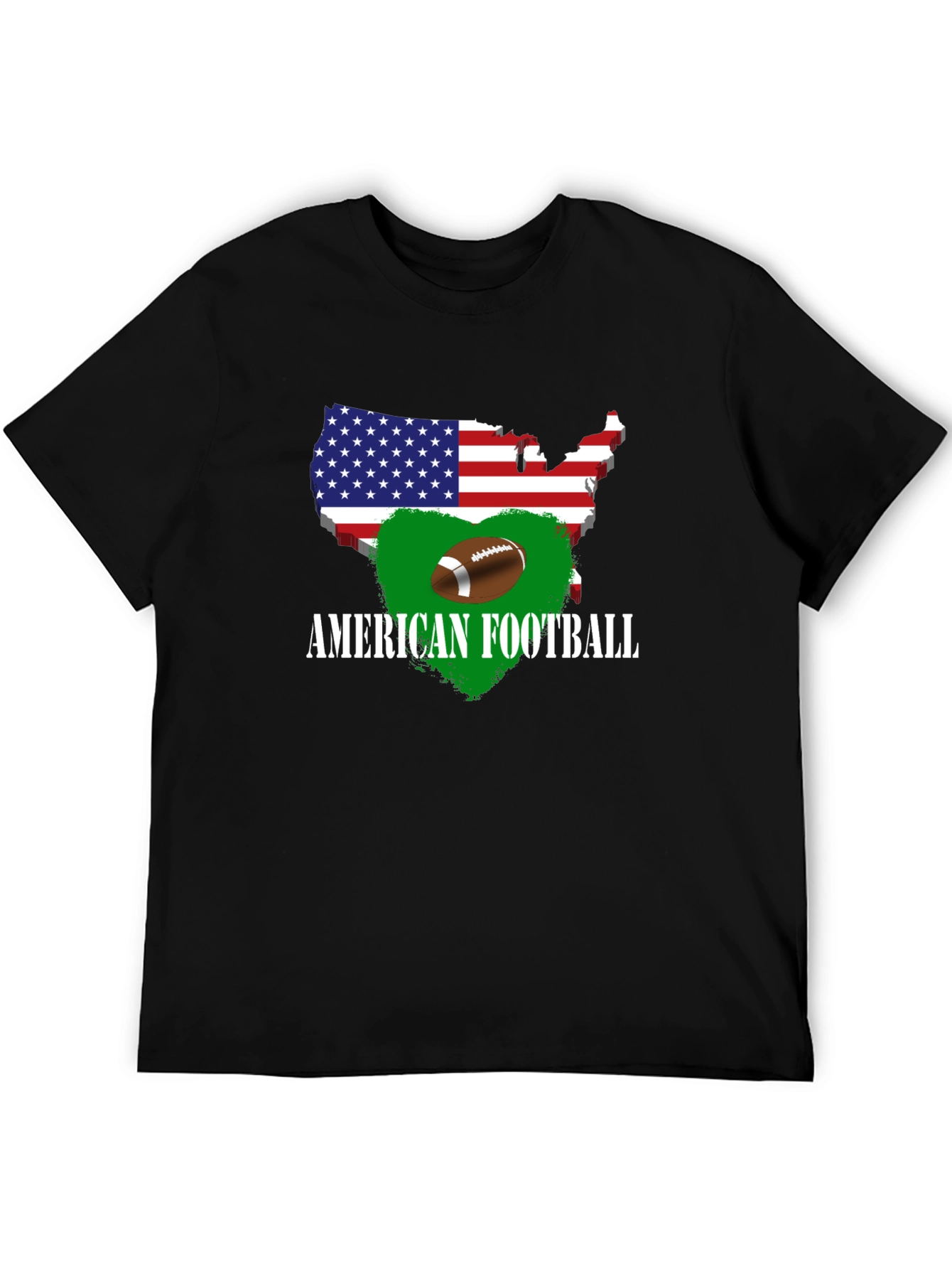 American Football USA Map T-Shirt
