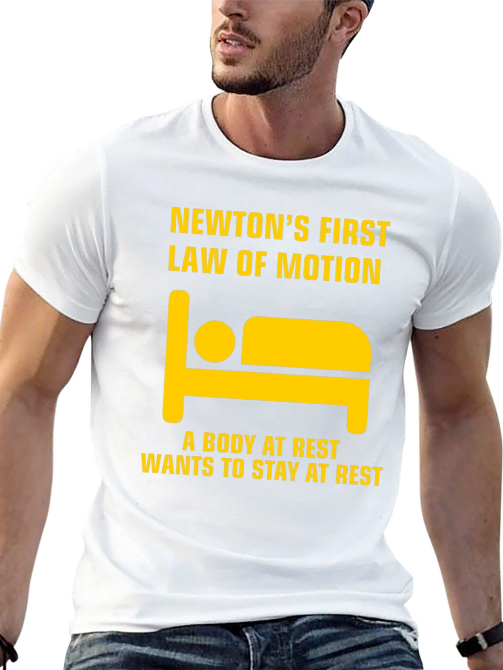 Newtons First Law T-Shirt - Body at Rest