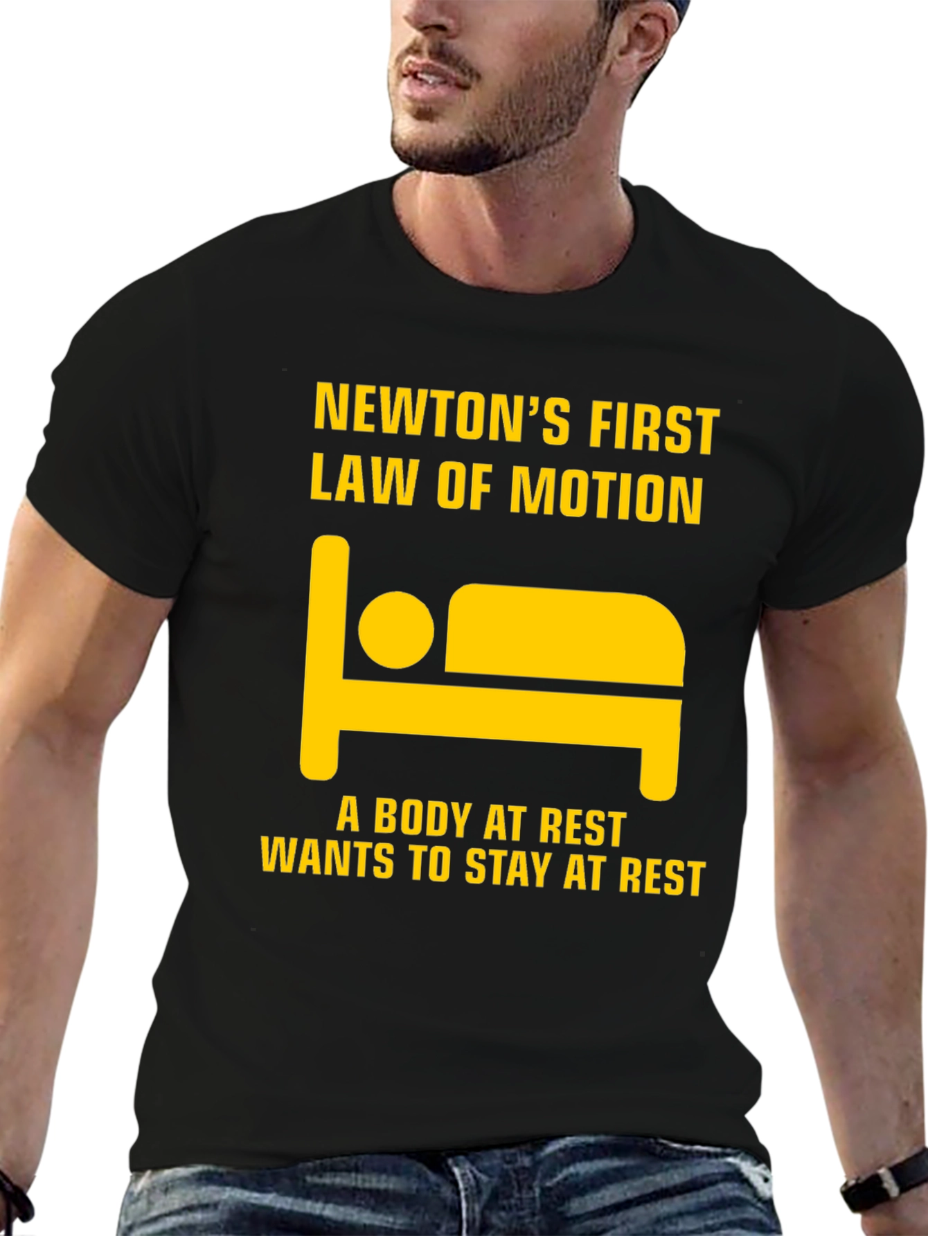 Newtons First Law T-Shirt - Body at Rest
