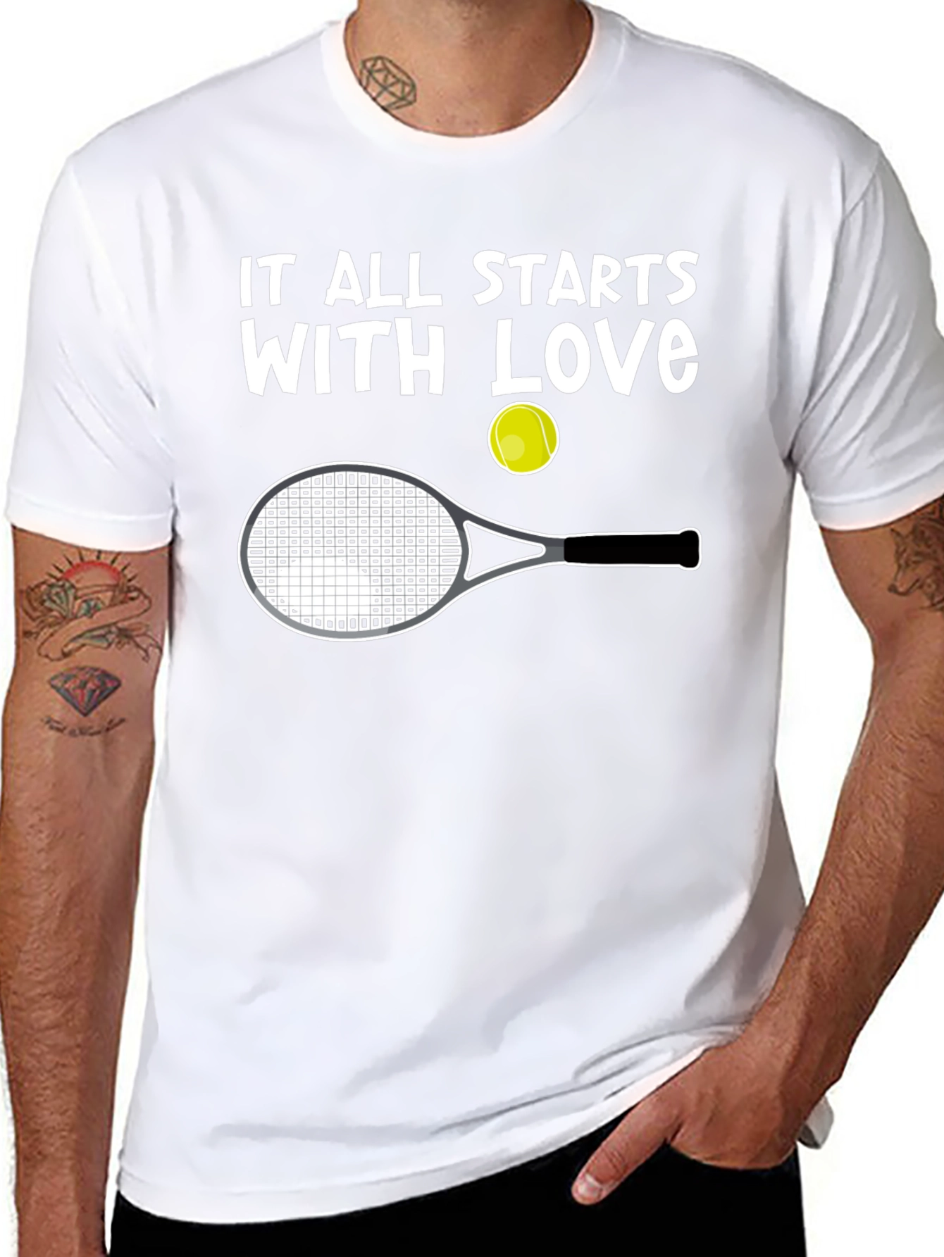 Love of Tennis Graphic T-Shirt