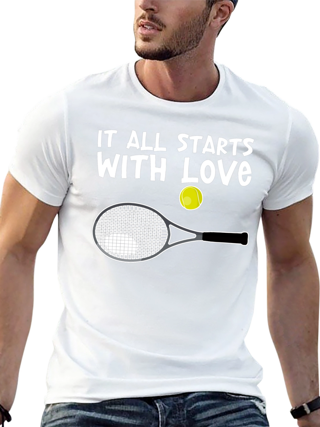 Love of Tennis Graphic T-Shirt
