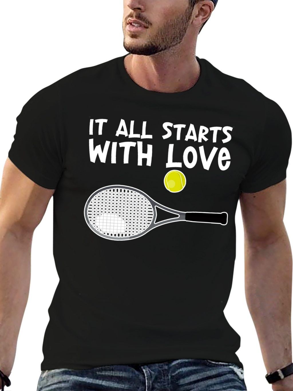 Love of Tennis Graphic T-Shirt