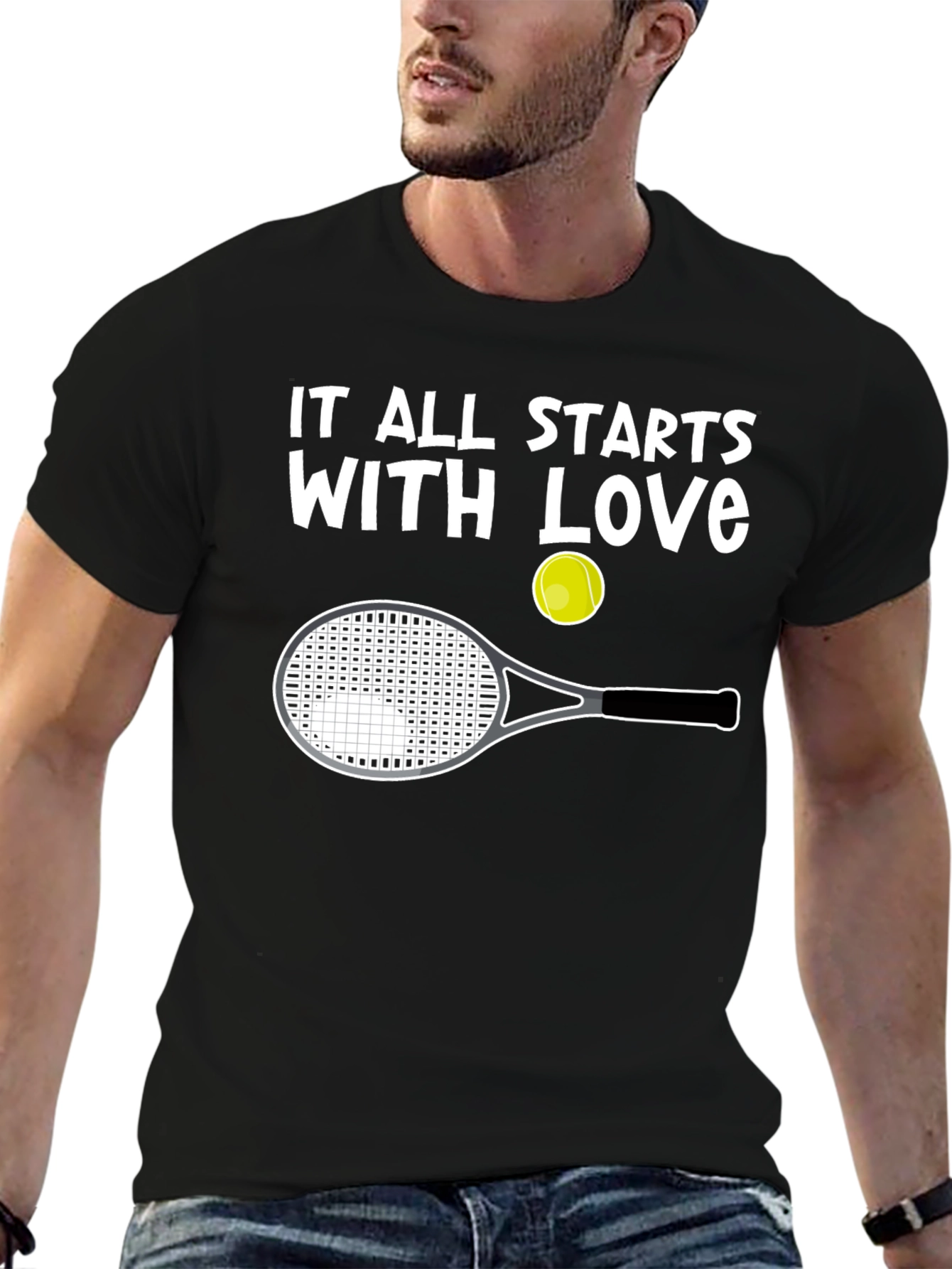 Love of Tennis Graphic T-Shirt