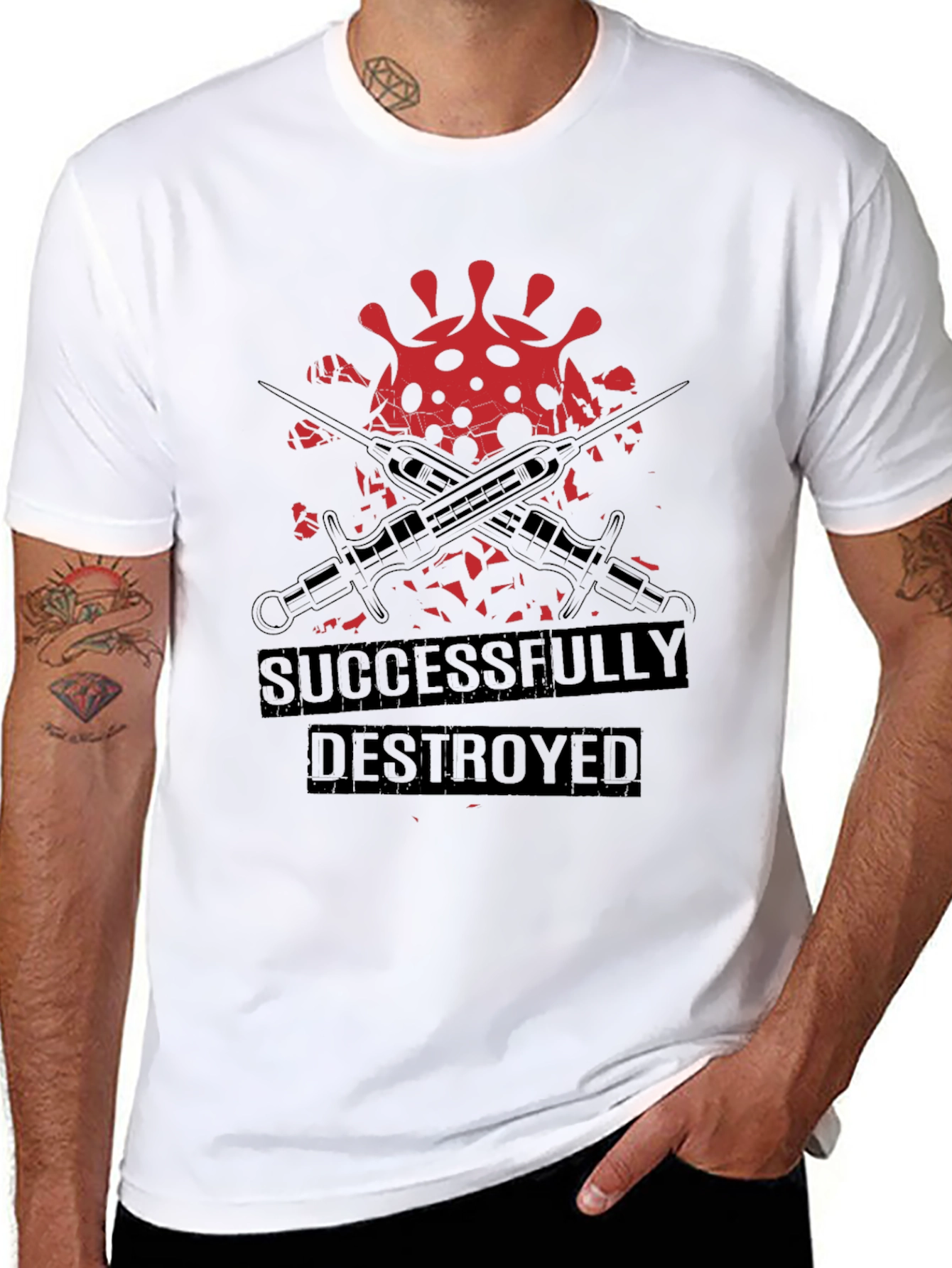 Successfully Destroyed Virus Graphic Tee