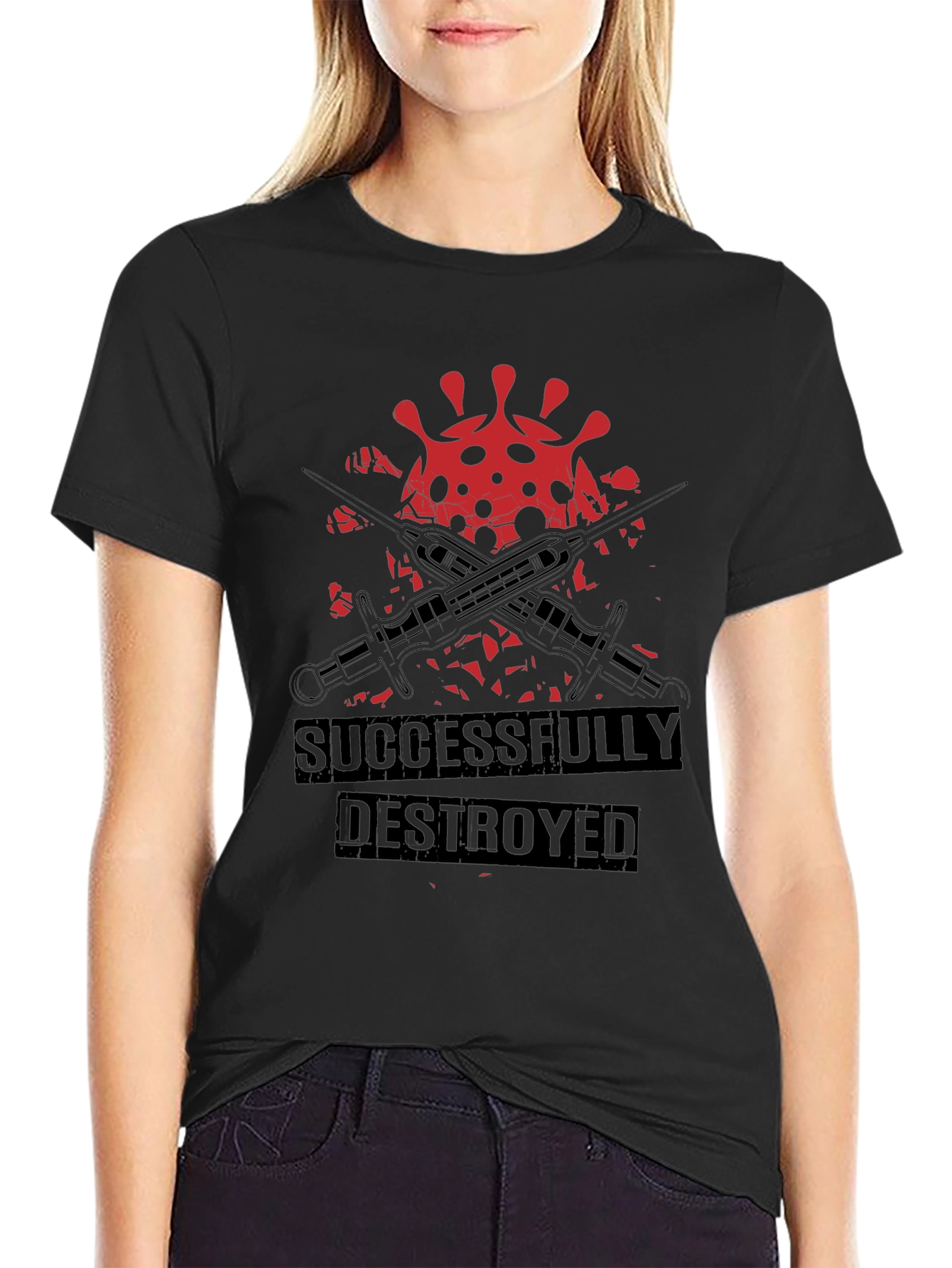 Successfully Destroyed Virus Graphic Tee