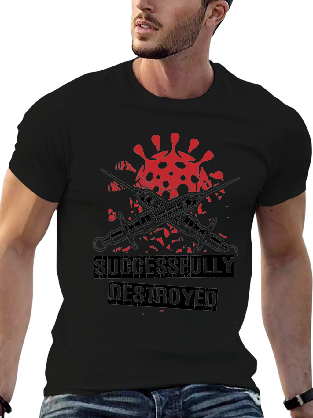 Successfully Destroyed Virus Graphic Tee