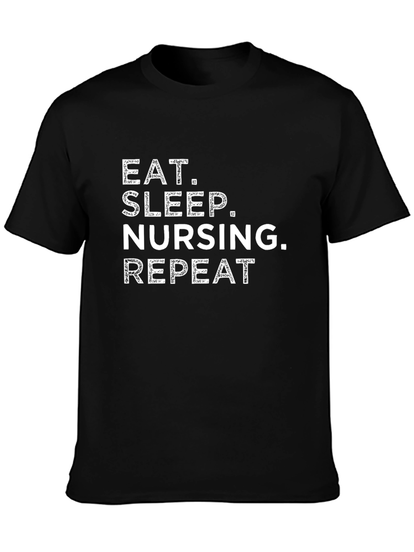 Eat Sleep Nursing Repeat - Black T-Shirt