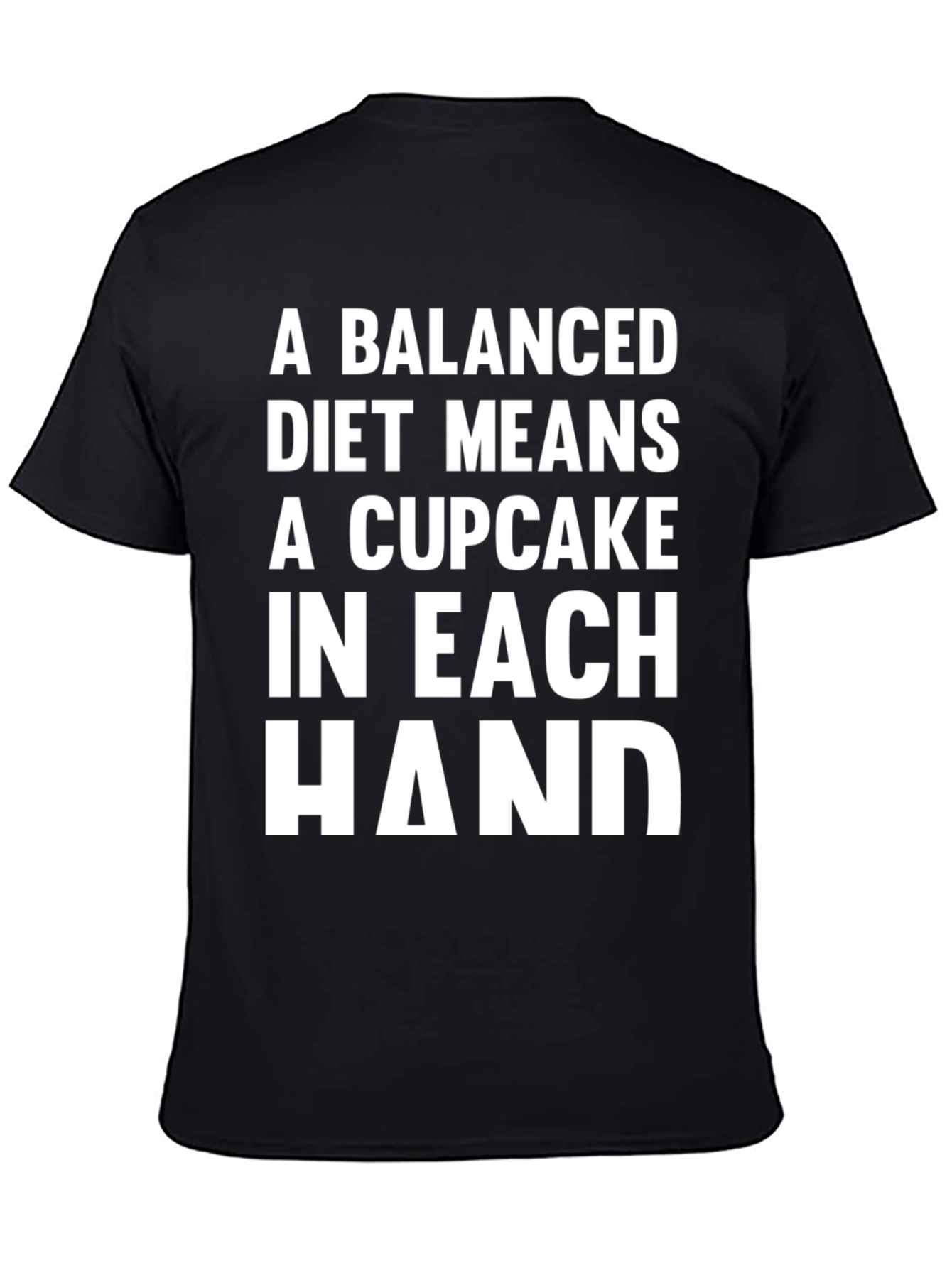 Funny Balanced Diet Cupcake T-Shirt