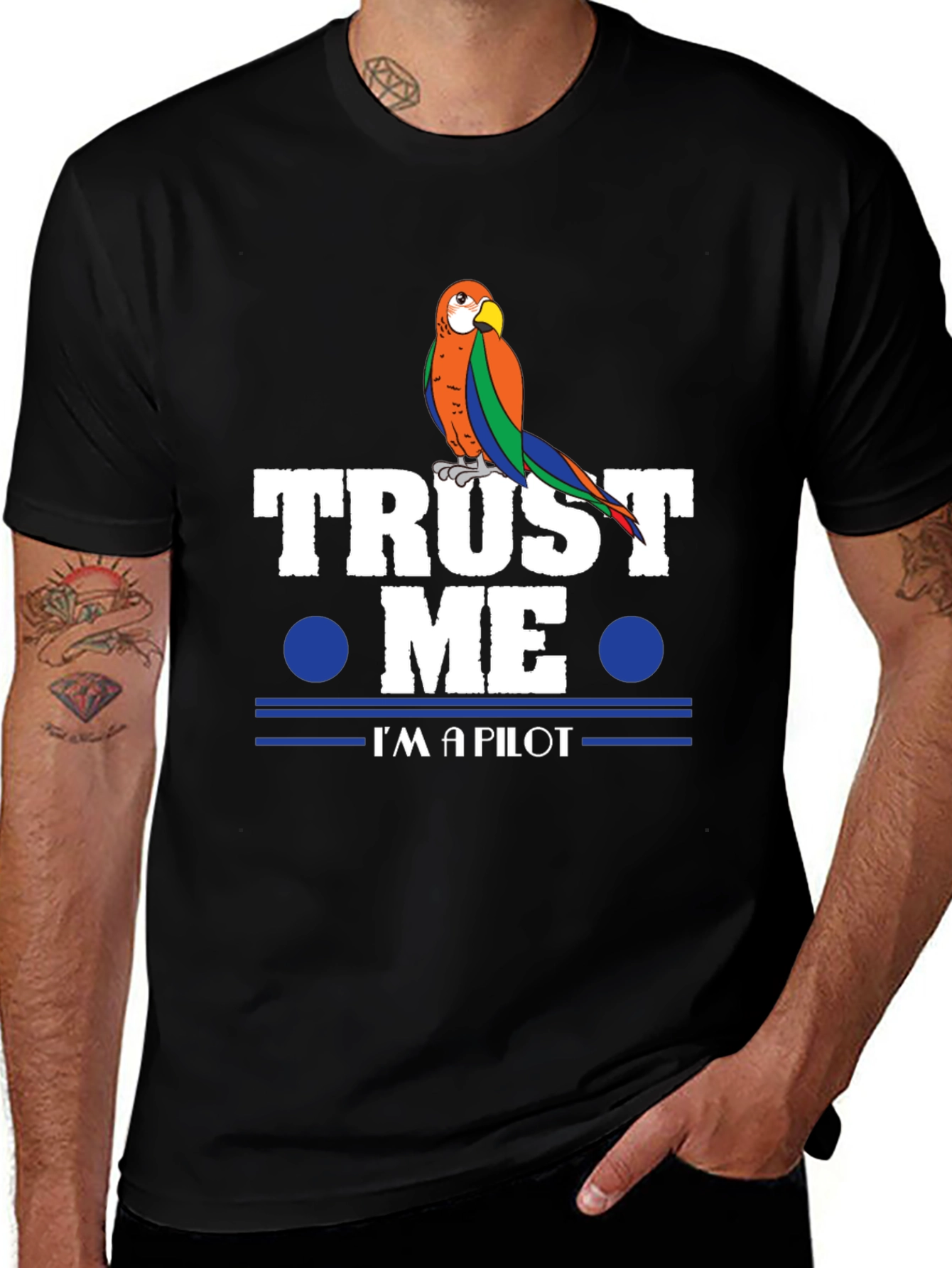 Trust Me Im A Pilot Parrot T-Shirt
