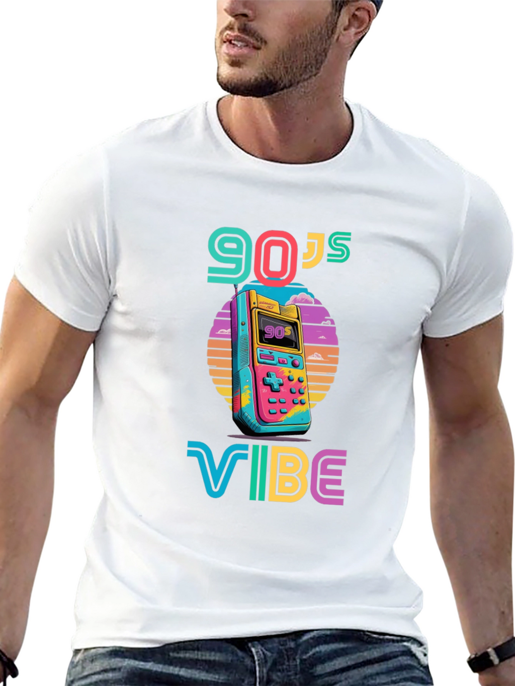 90s Vibe Graphic Tee - Retro Style
