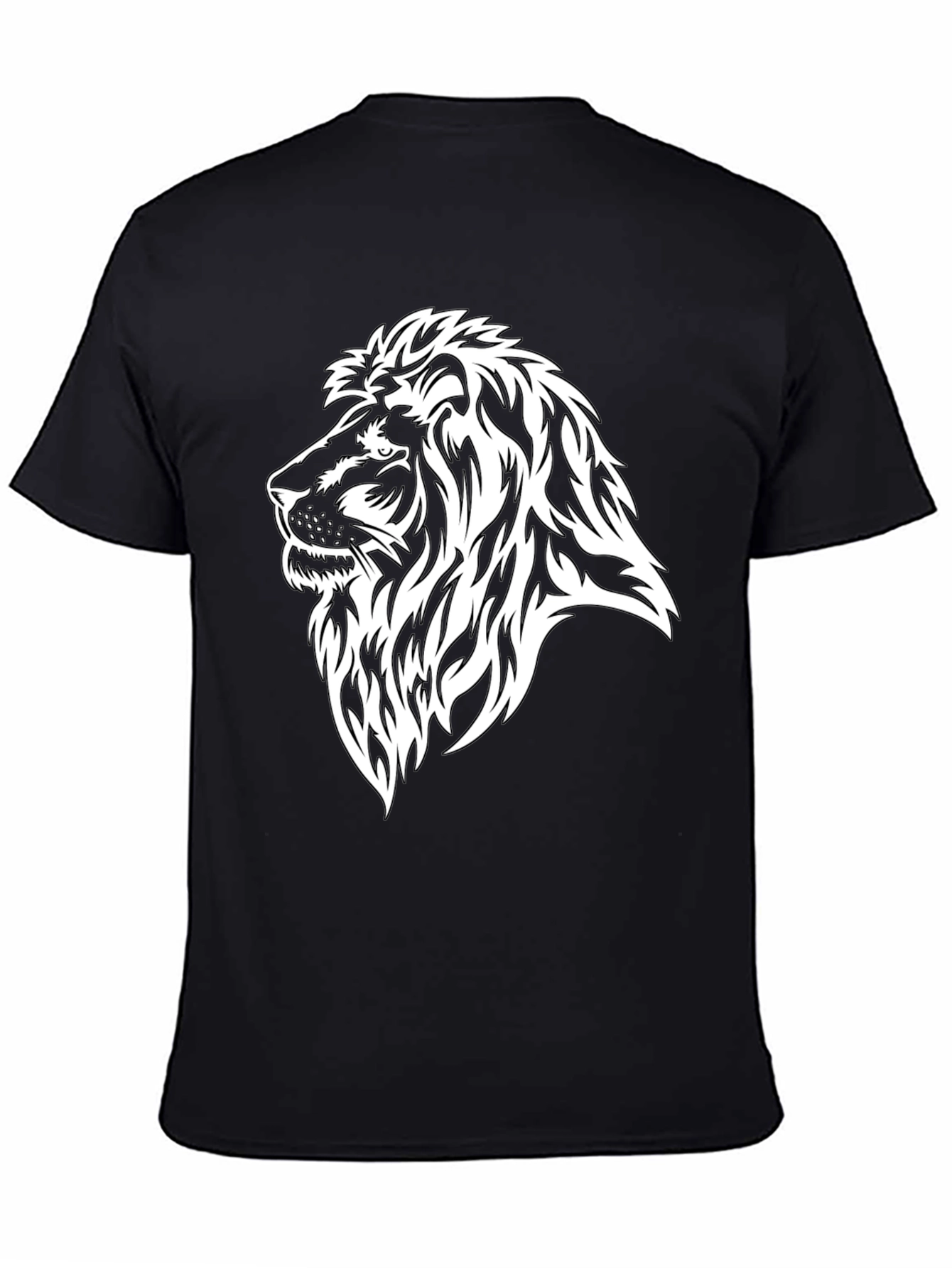 Lion Graphic Black T-Shirt