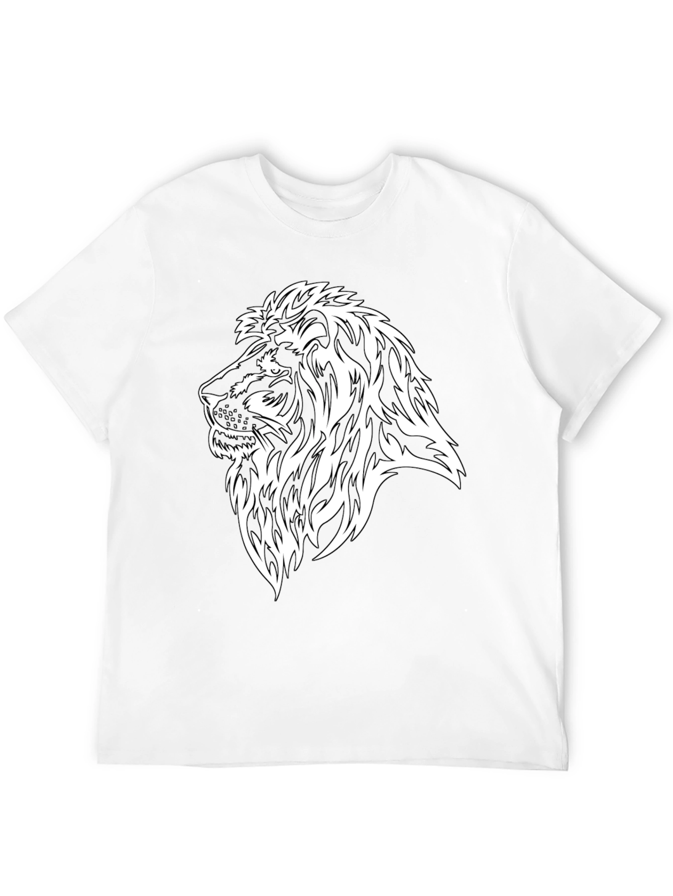 Lion Graphic Black T-Shirt