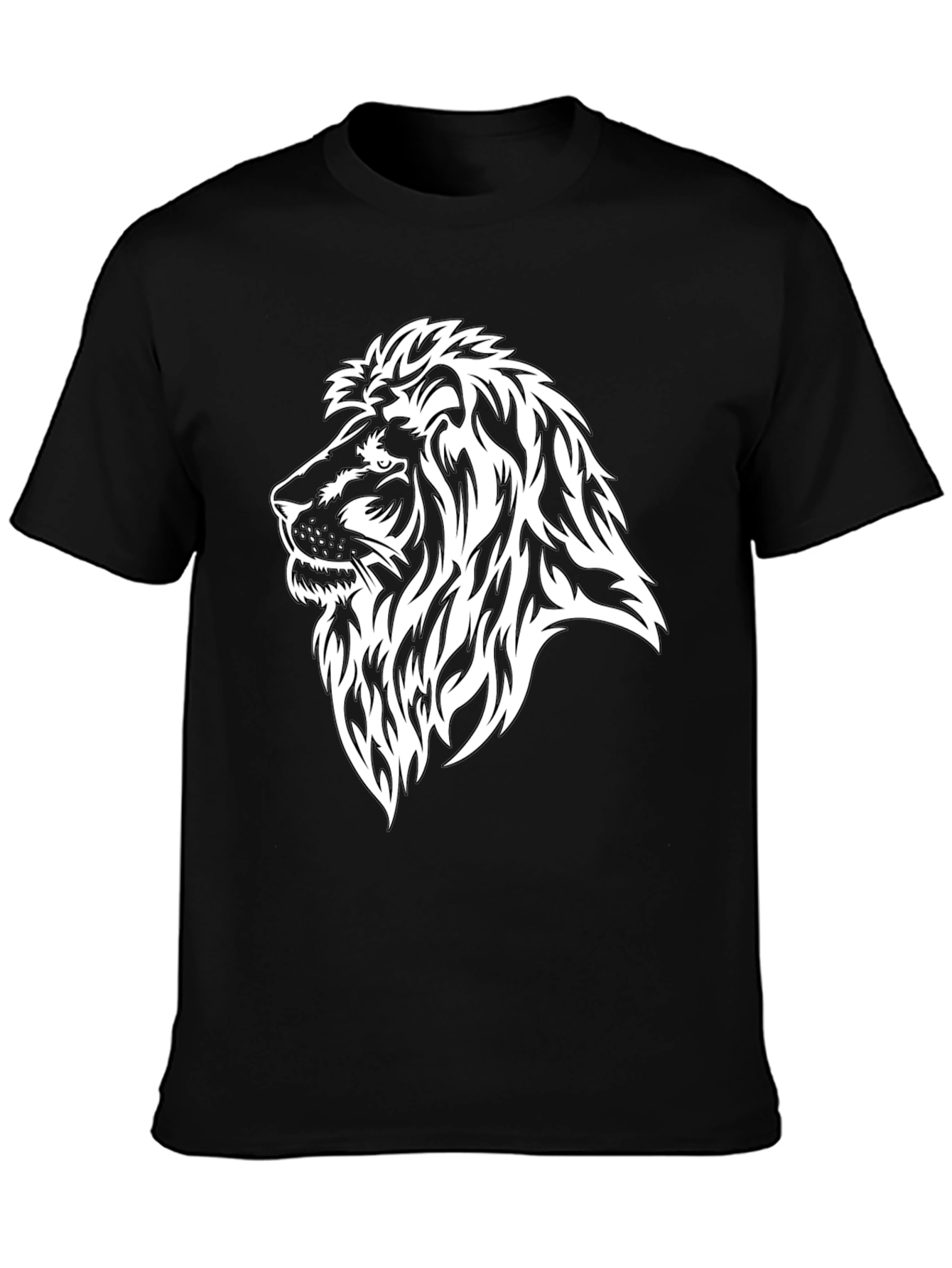 Lion Graphic Black T-Shirt