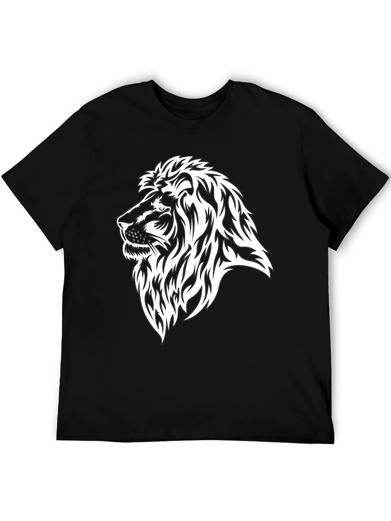 Lion Graphic Black T-Shirt