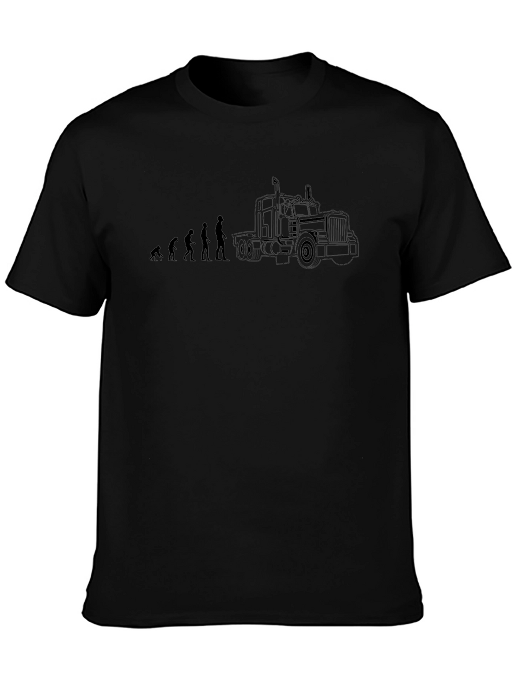 Trucker Evolution Graphic Tee - Black