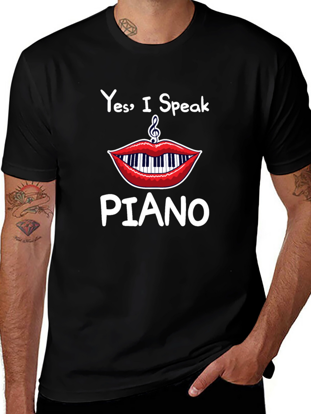 Yes I Speak Piano T-Shirt - Musician Apparel