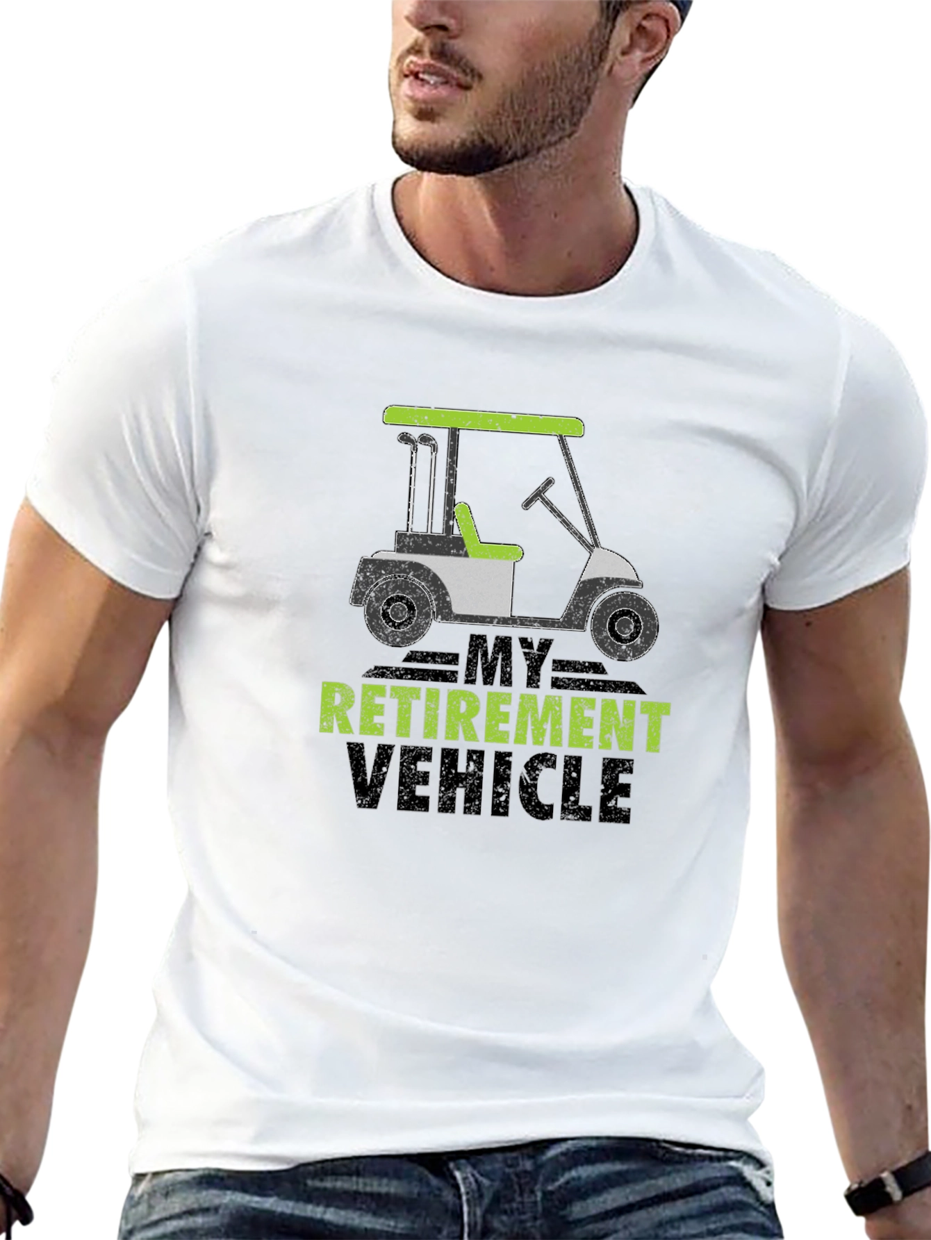 Retirement Vehicle Graphic Tee - Golf Cart T-Shirt