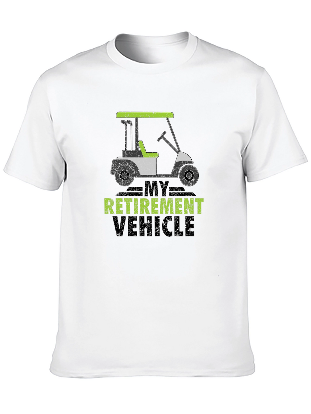 Retirement Vehicle Graphic Tee - Golf Cart T-Shirt