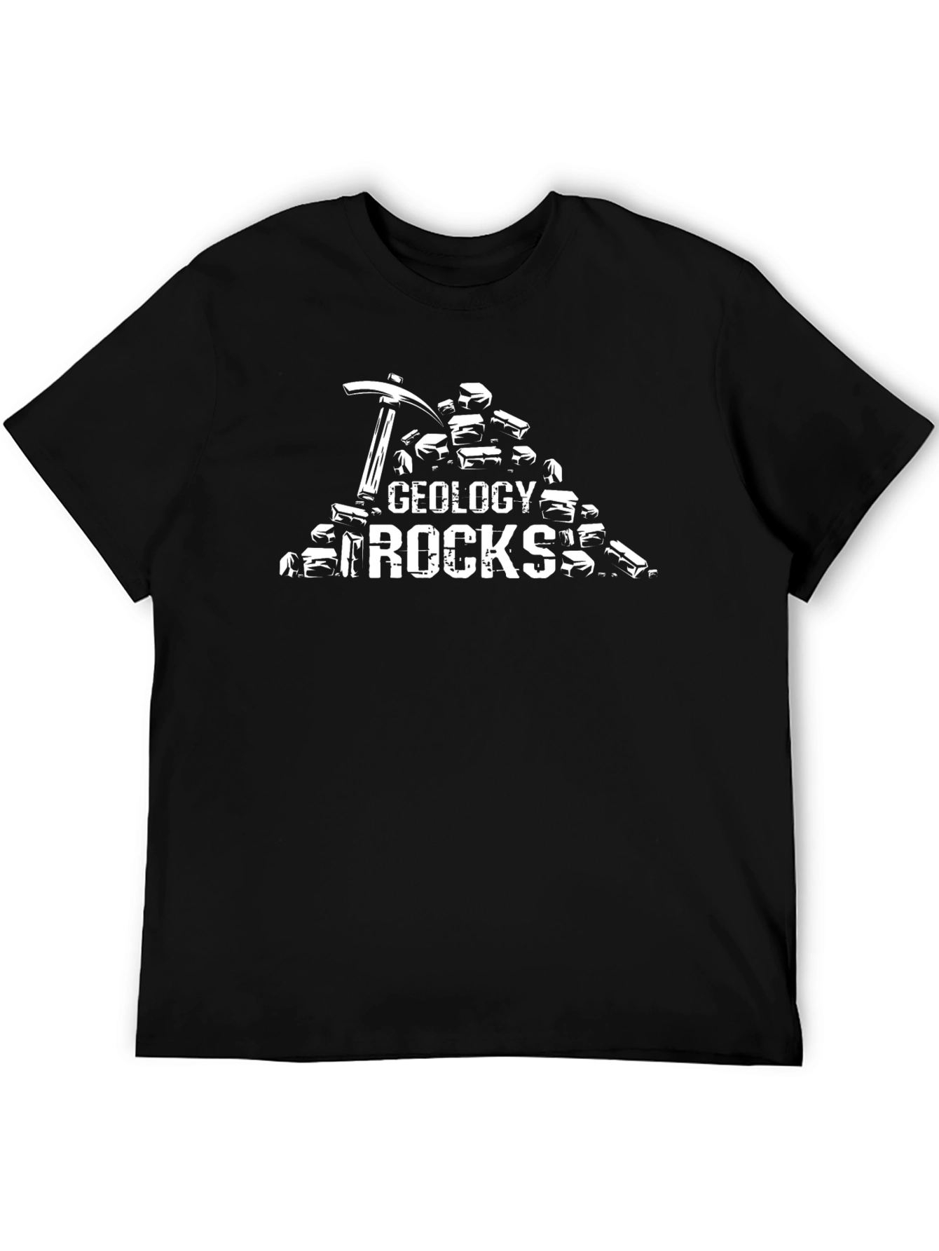Geology Rocks Graphic T-Shirt - Black