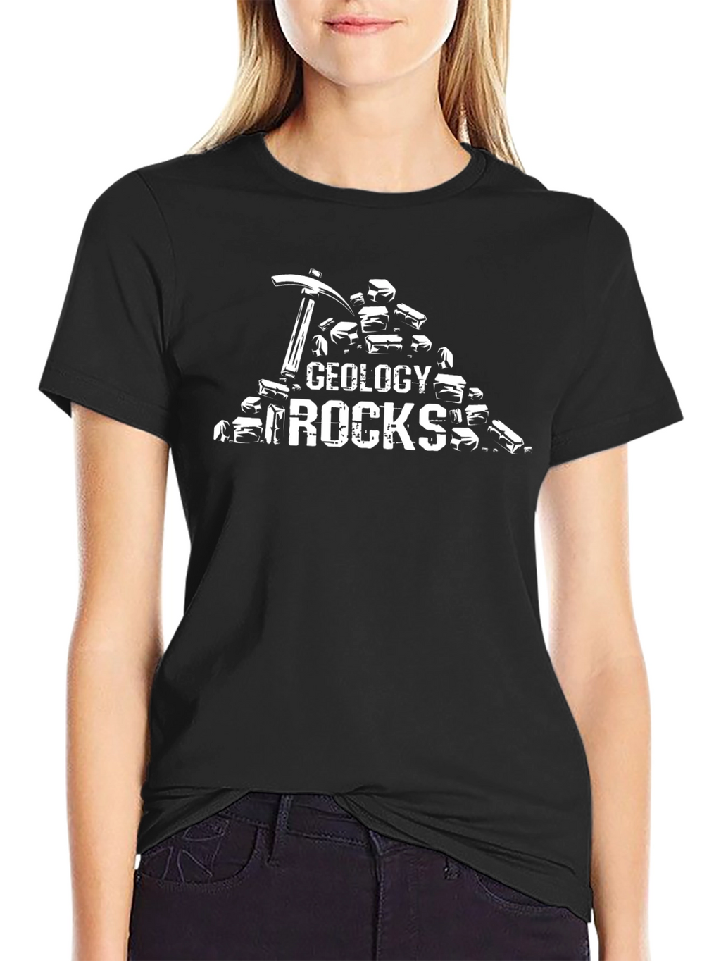 Geology Rocks Graphic T-Shirt - Black