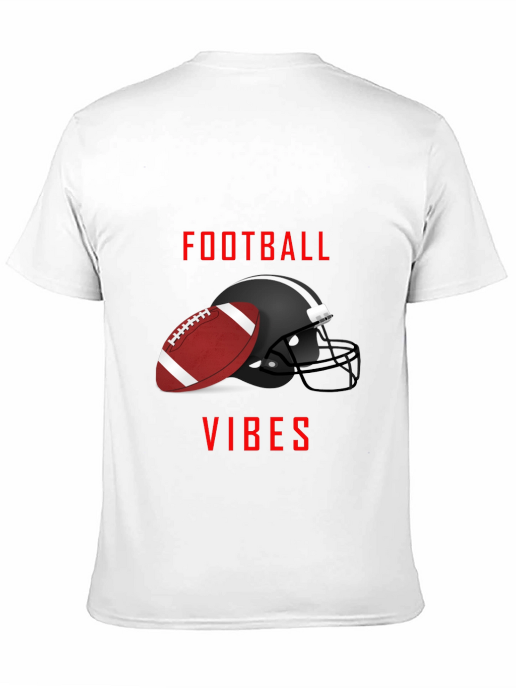 Football Vibes Graphic Tee - Game Day Shirt