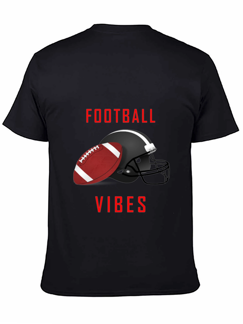 Football Vibes Graphic Tee - Game Day Shirt