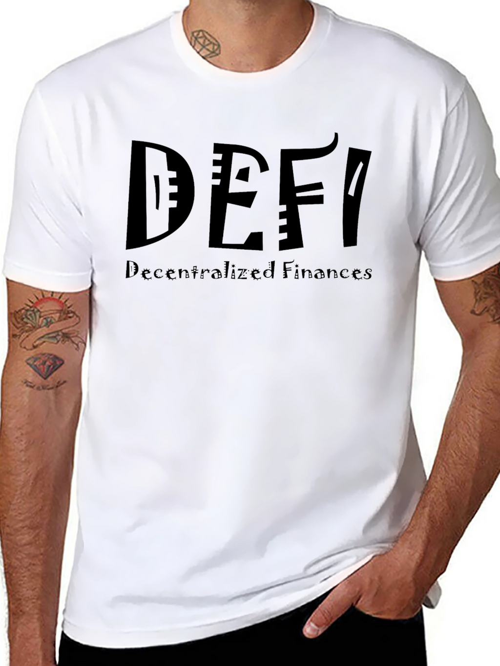 DeFi Decentralized Finances Black T-Shirt