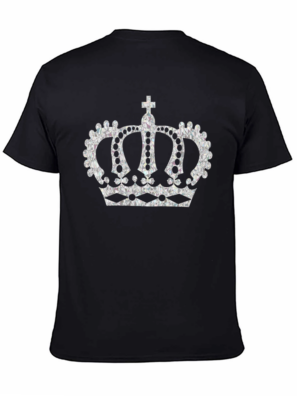 Regal Crown Graphic Tee - Stylish Black T-Shirt