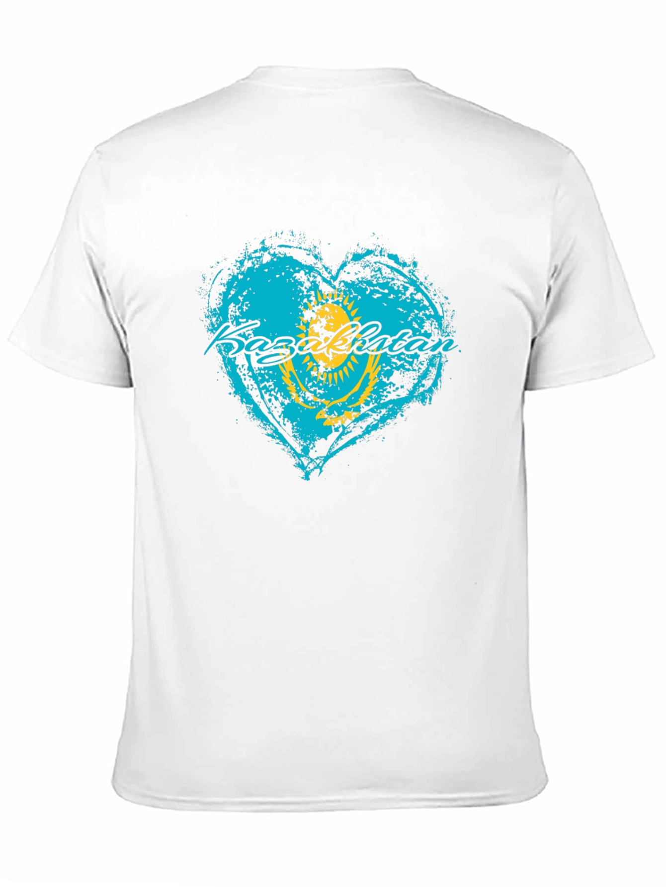 Kazakhstan Flag Heart T-Shirt