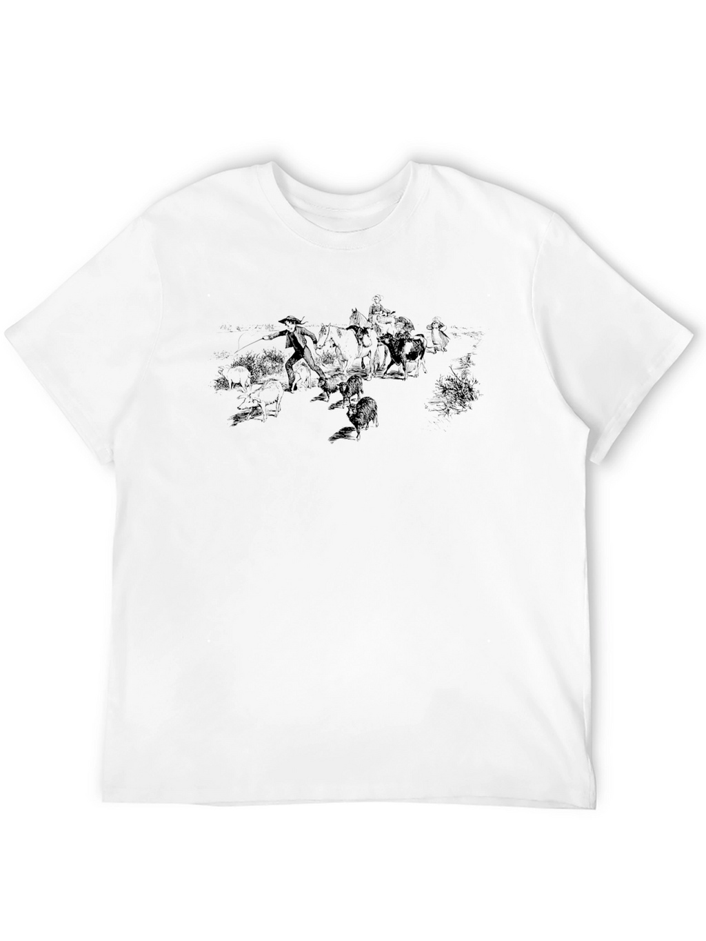 Mens Black Graphic T-Shirt