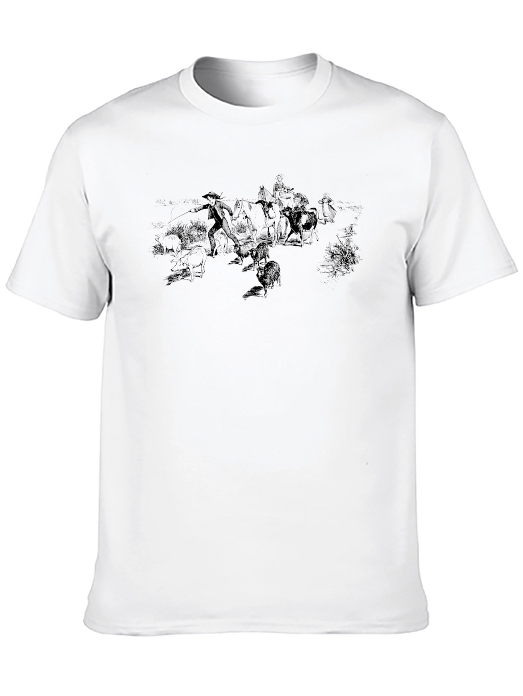 Mens Black Graphic T-Shirt