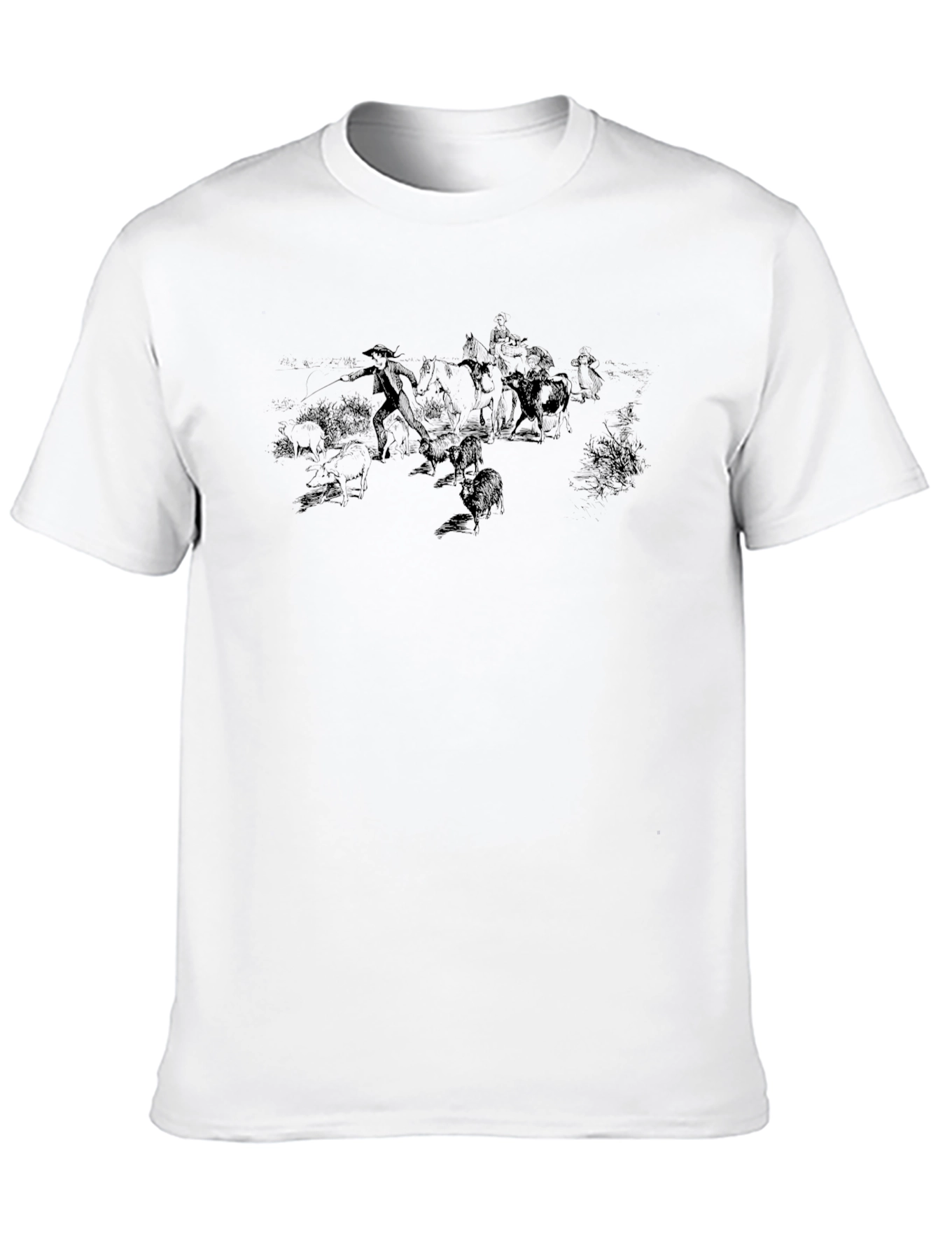 Mens Black Graphic T-Shirt