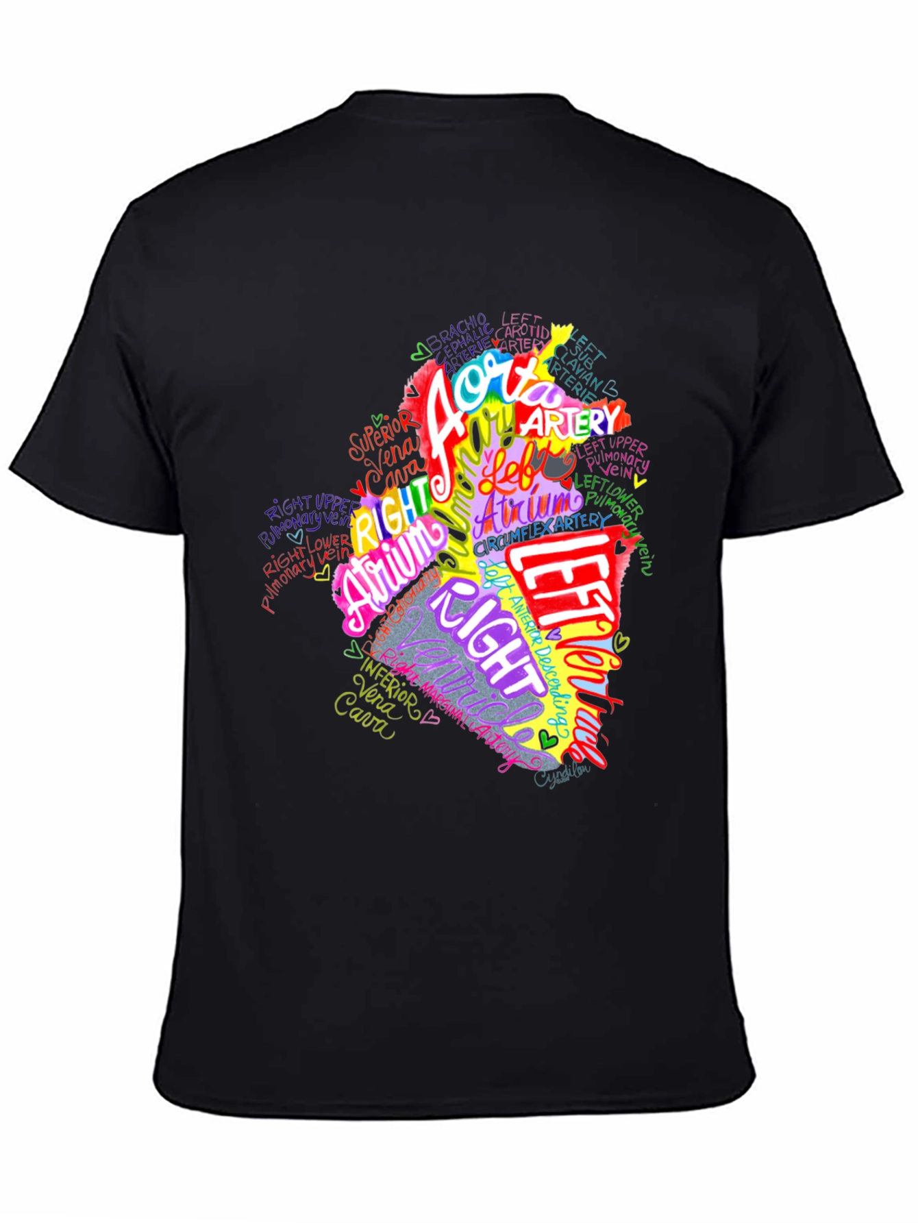 Anatomical Heart T-Shirt - Medical Anatomy Tee