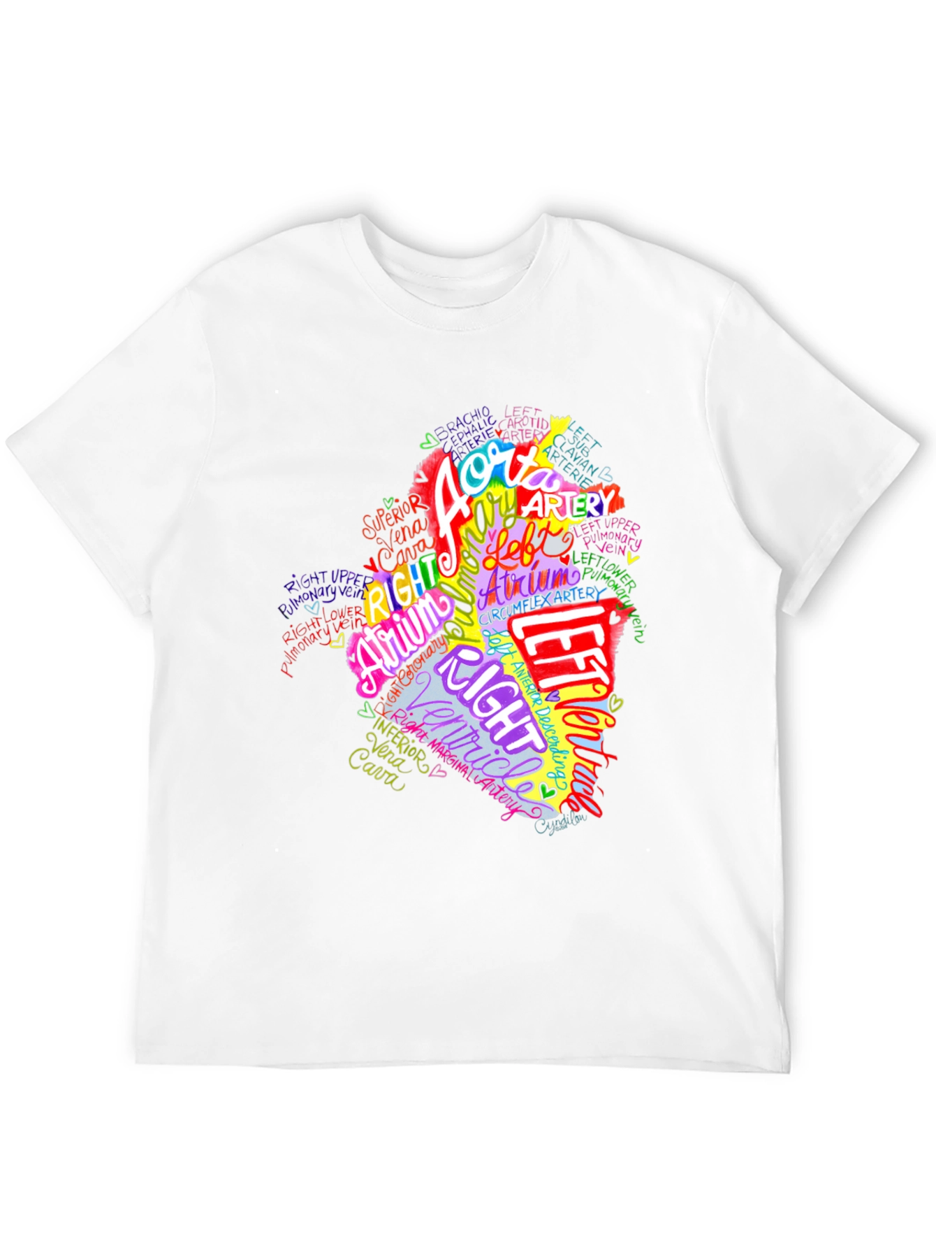Anatomical Heart T-Shirt - Medical Anatomy Tee