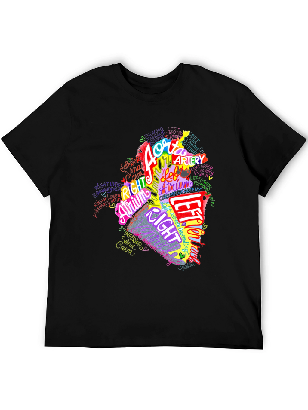 Anatomical Heart T-Shirt - Medical Anatomy Tee