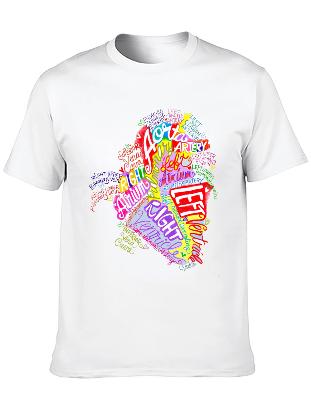 Anatomical Heart T-Shirt - Medical Anatomy Tee