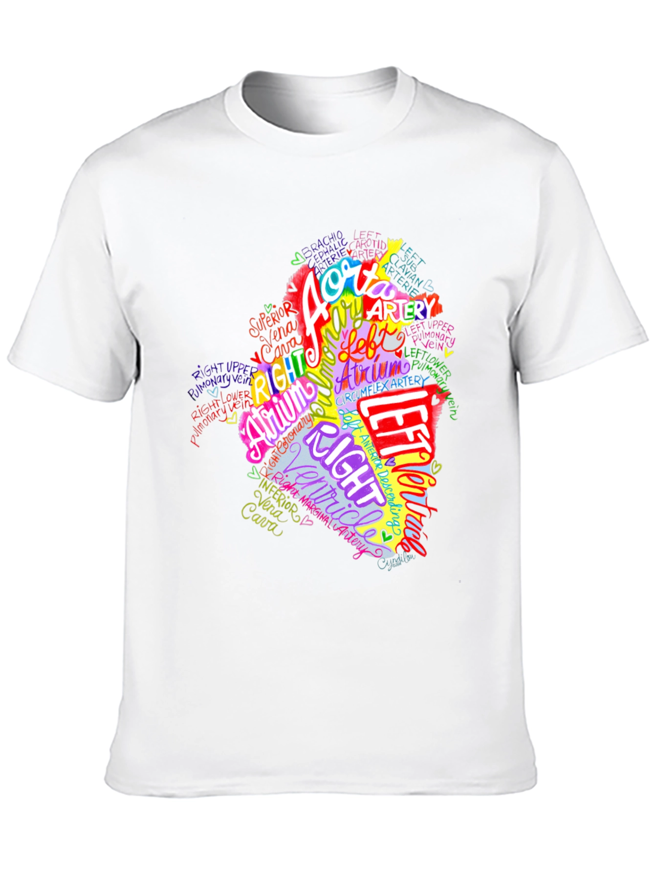 Anatomical Heart T-Shirt - Medical Anatomy Tee